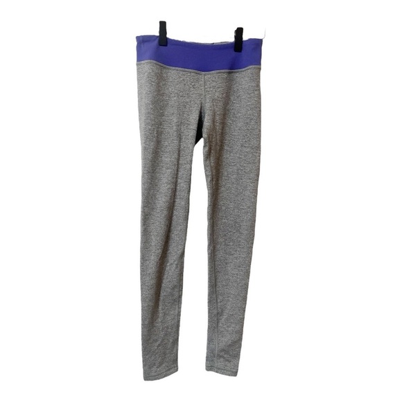 Ivivva Kids Gray and Purple Leggings - Picture 1 of 3